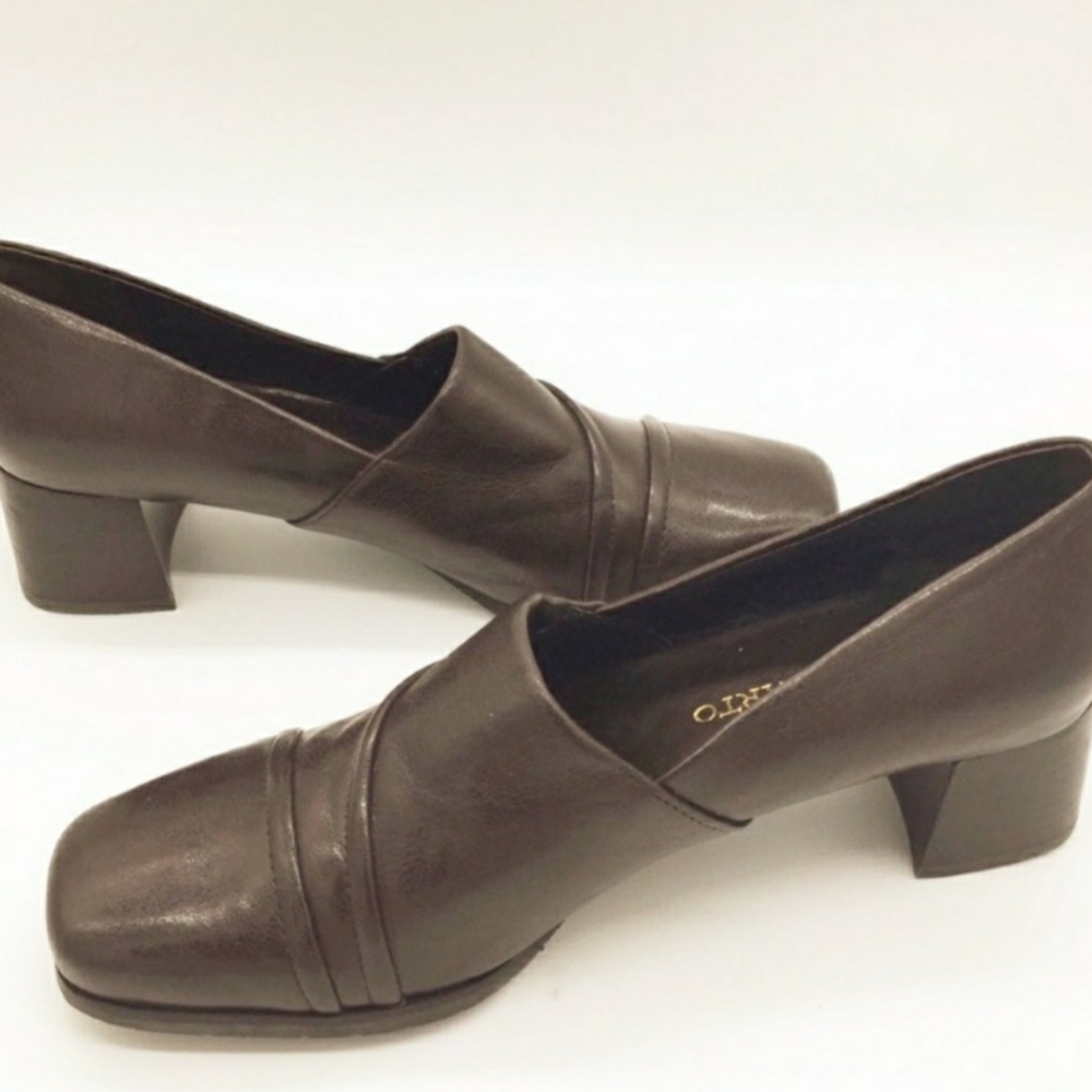 Franco Sarto Women’s Loafers Block Heel Br…